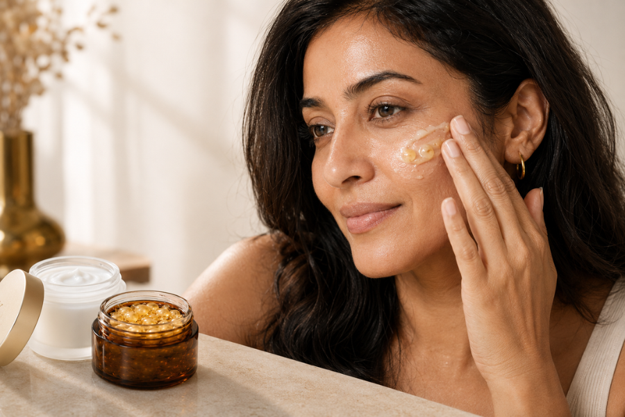 capsule cream vs face cream