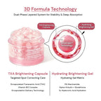 dual phase capsule skincare technology with tranexamic acid capsules and niacinamide gel for deep absorption and targeted brightening