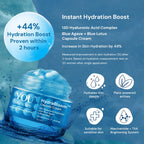 HydraBloom capsule cream with 13D hyaluronic acid showing 44 percent hydration boost using capsule technology for long lasting moisture and plump skin in Indian conditions by YOU Skincare